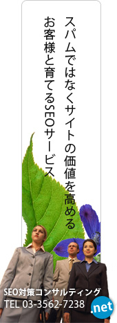 Spamではなくサイトの価値を高めるお客様と育てるรับทำ SEOサービス